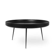 Bowl Table, 29.5" by Ayush Kasliwal for Mater Furniture Mater Black Stain Lacquered 