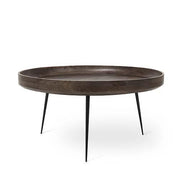 Bowl Table, 29.5" by Ayush Kasliwal for Mater Furniture Mater Sirka Grey Stain Lacquered 