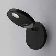 Demetra LED Wall Spot Lamp by Naoto Fukasawa for Artemide Lighting Artemide Matte Black Warm (3000K) No