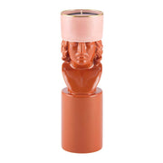 Il Letterato Red Clay Porcelain Candle Holder with Scented Candle by Luca Nichetto for Richard Ginori Candle Holders Richard Ginori 