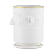 Il Seguace White Porcelain Candle Holder with Scented Candle by Luca Nichetto for Richard Ginori Candle Richard Ginori 
