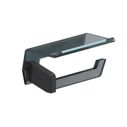 Luce Toilet Paper Holder by Sonia Sonia Black Shelf 