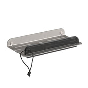 Quick Shower Shelf and Wiper or Squeegee by Sonia Sonia Steely Aluminum 