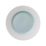 Lotos White Bisque Aqua Charger or Dinner Plate, 11" by Wolfgang von Wersin for Nymphenburg Porcelain Dinnerware Nymphenburg Porcelain 