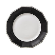 Pearl Black Platinum Salad or Dessert Plate, 8.3" by Nymphenburg Porcelain Nymphenburg Porcelain 