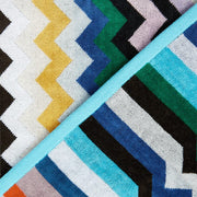 Carlie Multicolor Chevron Cotton Bath Sheet, 31" x 63" by Missoni Home Bath Towels & Washcloths Missoni Home 