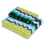 Carlie Multicolor Chevron Cotton 2 Piece Towel Set (1 Hand, 1 Bath) by Missoni Home Bath Towels & Washcloths Missoni Home 