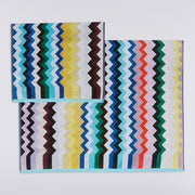 Carlie Multicolor Chevron Cotton 2 Piece Towel Set (1 Hand, 1 Bath) by Missoni Home Bath Towels & Washcloths Missoni Home 
