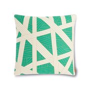 Nastri Green Square Decorative Pillow by Missoni Home Throw Pillows Missoni Home 16" x 16" 