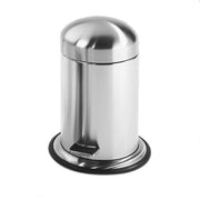 TE 30 12.2" Pedal Waste Basket by Decor Walther Wastebasket Decor Walther Stainless Steel Matte 