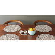 Petal Pressed Round Vinyl Placemats by Chilewich Set of 4 Placemat Chilewich 