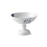 Blue Fluted Mega Footed Compote by Royal Copenhagen Dinnerware Royal Copenhagen 