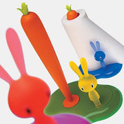 Bunny & Carrot Kitchen Roll Holder by Stefano Giovannoni for Alessi Kitchen Alessi 