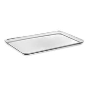 Stile Rectangular Serving Tray, Stainless Steel, 14" x 9" by Pininfarina and Mepra Serving Tray Mepra 