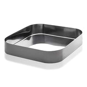 Stile Square Bowl, Stainless Steel, 8.6" by Pininfarina and Mepra Serving Bowl Mepra 