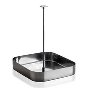 Stile Square Condiment Basket, Stainless Steel, 5.9" by Pininfarina and Mepra Condiment Set Mepra 