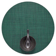 Chilewich: Basketweave Woven Vinyl Placemats Sets of 4 & Runners Placemat Chilewich Round 15" dia. Pine 