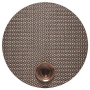 Chilewich: Origami Woven Vinyl Placemats, Set of 4 Placemat Chilewich Round 15" Cocoa 