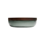 Bathroom Container Glass Collection by Vincent Van Duysen for When Objects Work Container When Objects Work Black Glass Walnut Lid 11.8" x 2.8"h; 1.2" Lid