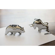 Wall Street Bull and Bear Magnetic Paper Clip Holder by Philippi Paper Clips Philippi 