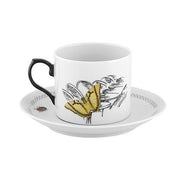 Petites Histoires Tea Cup & Saucer, Set of 2 by Sam Baron for Vista Alegre Dinnerware Vista Alegre 