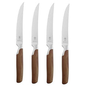 Steak Knife, Set of 4 by Sarah Wiener for Pott Germany Knife Pott Germany Walnut Wood 