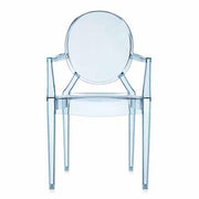 Lou Lou Ghost Armchair by Philippe Starck for Kartell Chair Kartell Light Blue 