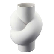 Node Porcelain Vase, 9.75" by Rosenthal Vases, Bowls, & Objects Rosenthal White 