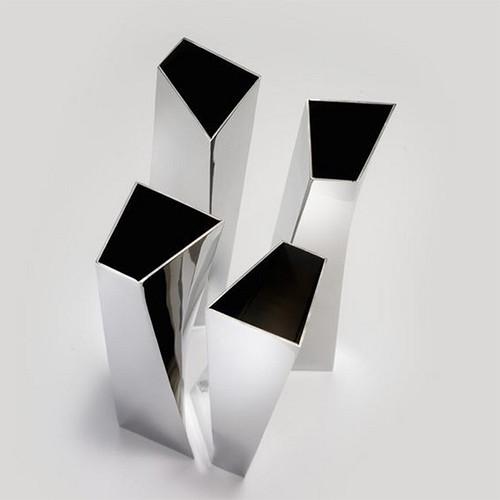 Crevasse Vase. 16.5" by Zaha Hadid for Alessi Amusespot Unique