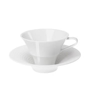 Pulse Coffee or Tea Cup with Handle & Saucer by Hering Berlin Mug Hering Berlin Coffee Cup with Saucer 