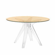 Sir Gio Round Dining Table by Philippe Starck for Kartell Furniture Kartell Bronze Top/Transparent Frame 