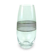 Panthera Giftware: Glass Platinum 10" Vase by Michael Wainwright Vases, Bowls, & Objects Michael Wainwright 