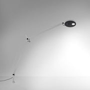 Demetra LED Table Task Lamp by Naoto Fukasawa for Artemide Lighting Artemide White Inset Pivot Warm 3000K