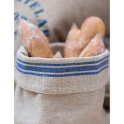 French Monogramme Linen Bread Basket by Thieffry Freres & Cie Bread Basket Thieffry Freres & Cie 