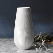 White Folia Vase Tall, 11.8" by Wedgwood Dinnerware Wedgwood 