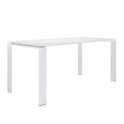 Four Rectangular Table, 62.25" w. by Ferruccio Laviani for Kartell Furniture Kartell White/White 