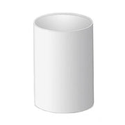 Round DW104 Stainless Steel Wastebasket, 12.6" by Decor Walther Trash Cans & Wastebaskets Decor Walther White 