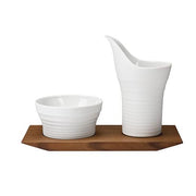 Pulse Cream and Sugar on Tray by Hering Berlin Cream & Sugar Hering Berlin 