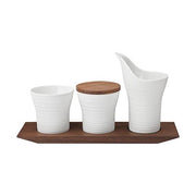 Pulse Creamer/Sugar/Jam on Tray by Hering Berlin Condiment Set Hering Berlin 