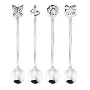 Living 4-Piece Party Fashion Party Spoons Set by Sambonet Spoon Sambonet Stainless Steel 