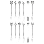Living 12-Piece Party Fashion Party Forks Set by Sambonet Spoon Sambonet Stainless Steel 