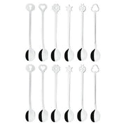 Lucky Charms 12-Piece Party Spoon Set by Sambonet Spoon Sambonet Stainless Steel 
