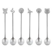 Living 6-Piece Party Fashion Party Spoons Set by Sambonet Spoon Sambonet Antique Finish 