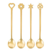 Lucky Charms 4-Piece Party Spoon Set by Sambonet Spoon Sambonet PVD Gold 