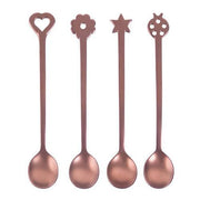 Lucky Charms 4-Piece Party Spoon Set by Sambonet Spoon Sambonet PVD Copper 