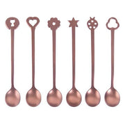 Lucky Charms 6-Piece Party Spoon Set by Sambonet Spoon Sambonet PVD Copper 