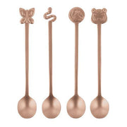 Living 4-Piece Party Fashion Party Spoons Set by Sambonet Spoon Sambonet PVD Copper 