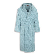 Rex Degraded Chevron Hooded Solid Color Bathrobe by Missoni Home Robes Missoni Home Small 22 