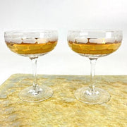 Truro Gold 9.5 oz Champagne Coupe Set of 2 by Michael Wainwright Glassware Michael Wainwright 