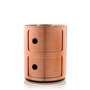 Componibili Metal Storage Unit by Anna Castelli Ferrieri for Kartell Furniture Kartell Copper/2 Element 